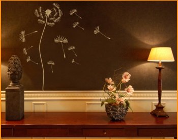 Cover image : WandTattoo No.199 Pusteblume 60x63cm (dunkelgrün)