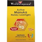 Wedderspoon Organic Manuka Honey Lozenges with Lemon and Bee Propolis, 4 Ounce