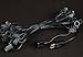 Novelty Lights 25 Foot C7 Outdoor String Light Christmas Stringer - Patio String Lights - Candelabra Base (C7/E12) - 12