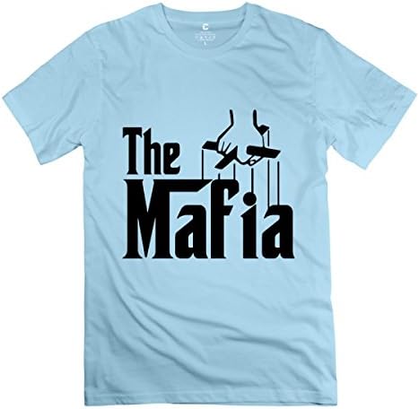 The Mafia Sky Blue Men Short Sleeve T-Shirts S