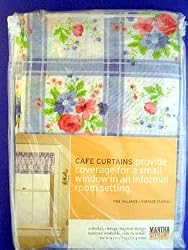 Martha Stewart Cafe Vintage Floral Valance 60" W x 12 1/2" L TWO PACKS
