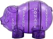 Money Savvy Piggy Bank Purple