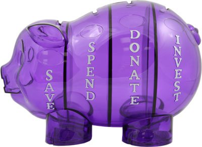 Detail image Money Savvy Pig - Purple