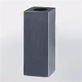 Review Designer Line  / Designer Line Silhouettes 6 gallon Stainless Steel Open Top Square Receptacle Stainless Steel Waste Receptacle SC10SSPL