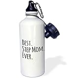 InspirationzStore Typography - Best Step Mom Ever - Gifts for family and relatives - stepmom - stepmother - Good for Mothers day - 21 oz Sports Water Bottle (wb_151543_1)