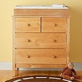 Wooden Baby Changing Top - Changing Top & Pad (Natural) 33.25 x 17.5 x 5.75h