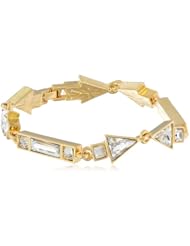 Vince Camuto Crystal Clear Geometric Thin Bracelet, 8"
