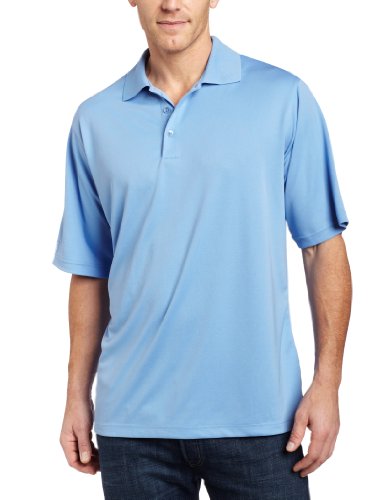 Antigua Men's Exceed Desert Dry Xtra-Lite Short Sleeve Polo, NC Blue, Medium