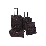 American Flyer Travelwinds Brocade 4 Piece Luggage Set