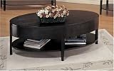 Cappuccino Finish Wood Curved Design Occasional Coffee Table By Coaster Furniture
