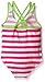 Wippette Girls' Baby Stripes with Fish Applique Swimsuit