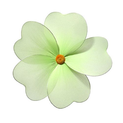 Green Hanging Daisy Flower Decorations Large 8″ – daisies flowers hanging nylon nursery bedroom girls room ceiling wall decor, wedding birthday party baby bridal shower