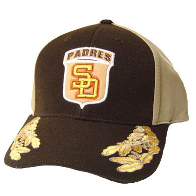 MLB SAN DIEGO PADRES BROWN HAT CAP NEW ADJ VINTAGE RARE