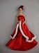 Red Satin and White Fur Trim Christmas Dress 2010 Holiday Barbie Contest Winner Limited Edition