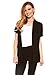 Red Hanger Cardigans for Women - Short Sleeve Womens Open Cardigan Sweaters Black