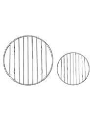 (Set of 2) Round Cooling Steaming Rack - 6 and 9&frac14; by 