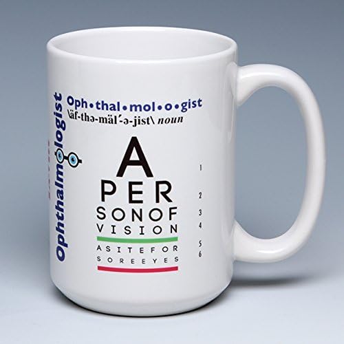 15 oz. Personalized Whimsical Ceramic Opththalmologist Coffee/Tea Mug ~ can be customized