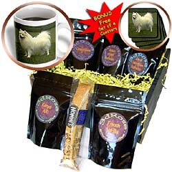 Dogs American Eskimo - American Eskimo - Coffee Gift Baskets - Coffee Gift Basket by 3dRose LLC