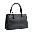 Tods Black Leather Large Tote Handbag