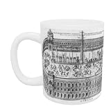 The Circus Maximus in Rome, c.1600 (engraving) (b/w photo) by Italian School - Mug - Standard Size