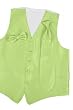 Tuxedo Vest Herringbone Kiwi with 2 ties!