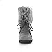 Show Shine Women's High Quality Nubuck and Faux Cony Hair Fold Over Wedge Platform Snow Boots