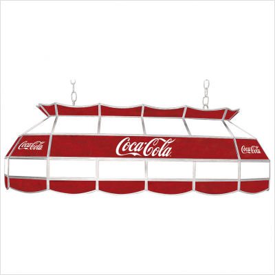 Trademark Coca Cola Dynamic Ribbon V2 Vintage 40 Inch Tiffany Lamp