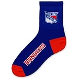 NHL New York Rangers Men's Team Quarter Socks