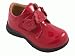 L'Amour Toddler Girl's Floral Applique Velcro Shoes Patent Red