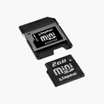 Kingston 2GB MiniSD Memory Card with Adapter