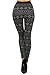 WHITE APPAREL Seamless Graphic Jacquard Leggings Plush Lining-Snow