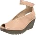 FLY London Womens Yaya Peep-Toe PumpCream Mousse38 EU7 M US FLY London YAYA