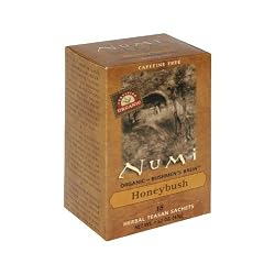 Numi Organic Tea Honeybush, Herbal Teasan in Teabags, 18-Count Box (Pack of 6)