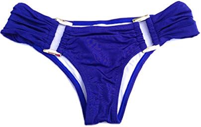 Arpabikineria Women's Brazilian Bikini Classy Cheeky Bottom Bic Large Blue