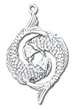 Solid Sterling Silver Pisces Charm