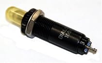 Dialco #249-7841-0936-574 Yellow Neon Indicator for 3/8" Hole with 100K Resistor for 105-125V