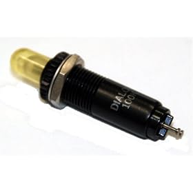 Dialco #249-7841-0936-574 Yellow Neon Indicator for 3/8" Hole with 100K Resistor for 105-125V
