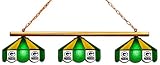 NFL Green Bay Packers Three Shade Stained Glass Billiard Table Lamp