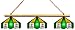 Imperial Green Bay Packers Licensed Three Shade Stained Glass Billiard Table Lamp