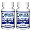 Natural Systems 2 PACK Chromium Picolinate 200 mcg 2x100 tablets Fat Burner