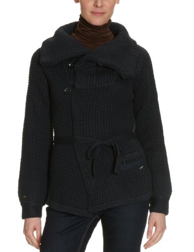 G-STAR Damen Strickjacke SLIDE COLL CARDIGAN KNIT WMN L/S, Gr. 34 (XS), Blau (881 dk navy) Preisvergleich
