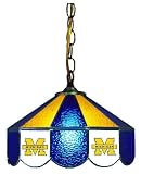 Michigan Wolverines 14 Tiffany Style Swag Lamp