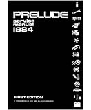 1984 HONDA PRELUDE Shop Service Repair Manual Book