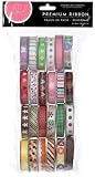 American Crafts Ribbon Value Pack 24 1-Yard Spools, Seasonal 1