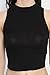 TheMogan Women's High Mock Neck Crop Tank Top Sleeveless Cropped Tee T-Shirt