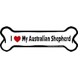 Imagine This Bone Car Magnet, I Love My Australian Shepherd, 2-Inch by 7-Inch