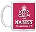 ThisWear Nanny Mother's Day Gift Keep Calm Nanny Will Take Care of It Funny Gift 11oz Ceramic Coffee Mug with Handle