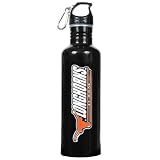 Texas Longhorns Black Stainless Steel Water Bottle