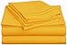 Clara Clark Supreme 1500 Collection 4pc Bed Sheet Set - King Size, Yellow