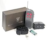 GSI High Quality Ultra-Safe Super-Range Electronic Remote Control Dog Training Collar System - Includes Transmitter, Receiver and Weather-Proof Secure Collar - Ideal for Calling or Locating Dog with Light, Vibrations or Static Shock Impulse
